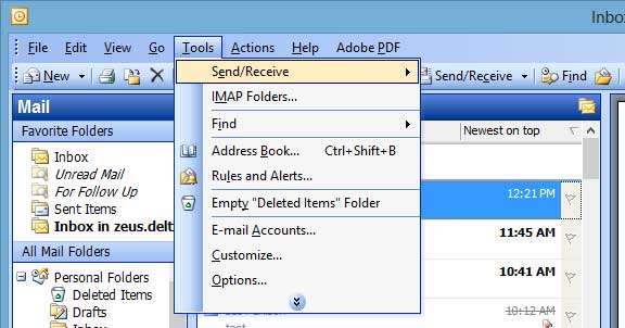 Outlook 2003 setup 1