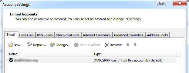 Outlook account setup 4