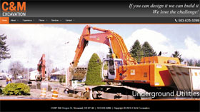 C&M Excavation Web Site Thumbnail