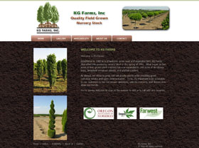 KG Farms Web Site Thumbnail